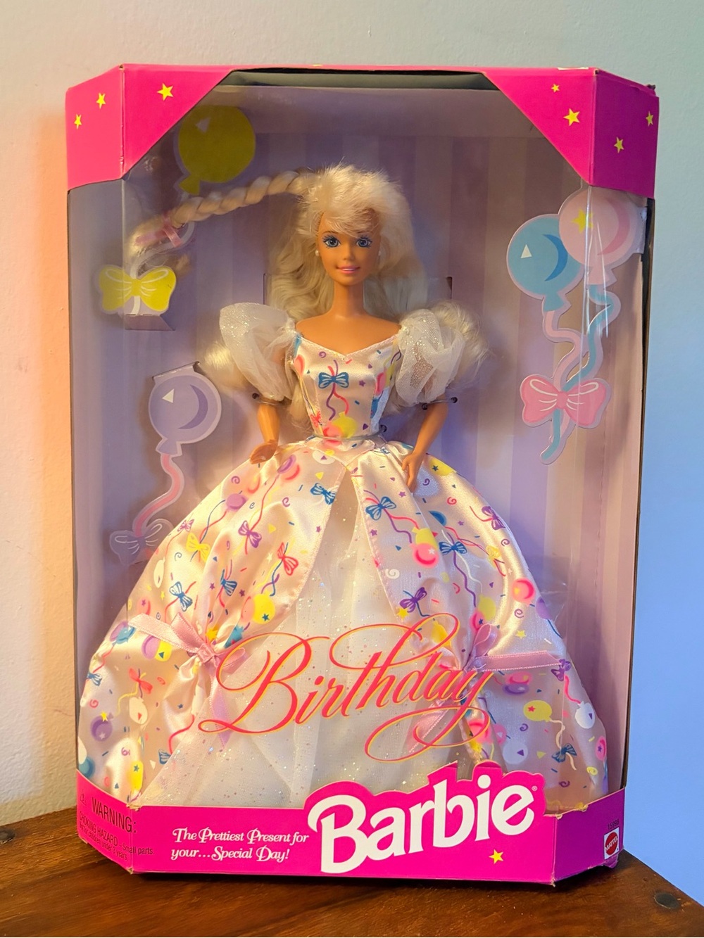 Barbie Birthday Doll in Pink, White and Yellow Gown